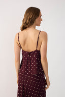 Burgundy Noturna Scarf Sleeveless Blouse