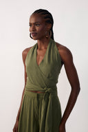 Halter Neck Sleeveless Top