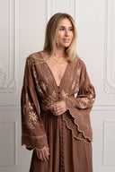 MOCHA CHIP GOWN DRESS