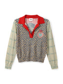MILLIE POLO KNIT SHIRT - RED AURA