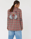 LINDA TARTAN JACKET - TIGER