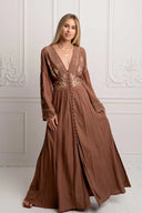 MOCHA CHIP GOWN DRESS