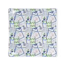 GLASS TRAY - BLUE MAHJONG