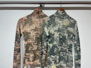 Geo Print Second Skin Sheer Mock