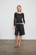 Tissue Jersey Layered L/S