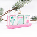 HAND-PAINTED MAHJONG TILE ORNAMENT