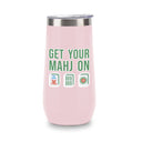 CHAMPAGNE TUMBLER - GET YOUR MAHJ ON