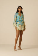 AJIA ROMPER WITH TIE-UP BELT