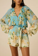 AJIA ROMPER WITH TIE-UP BELT