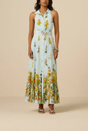 AMYA MAXI DRESS WITH BUCKLE BELT