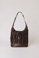 HARLEY FRINGE TOTE - CHOCOLATE SUEDE