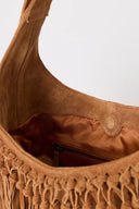 HARLEY FRINGE TOTE - CHOCOLATE SUEDE