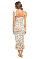 EZRA SMOCKED MIDI DRESS