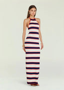 ARRABELLA KNIT MAXI DRESS - EGGSHELL STRIPE