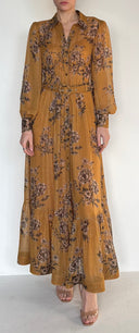KAVYA MAXI DRESS WITH BUCKLE BELT