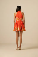 HIBI SHORT DRESS WITH BUCKLE BELT