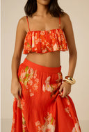 HIBI RUFFLE NECK BUSTIER