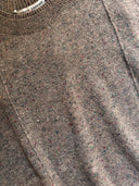 SEAMED CREWNECK SWEATER