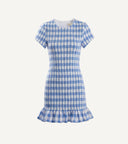 JUNE MINI DRESS - BLUEBONNET GINGHAM