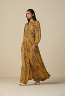 KAVYA MAXI DRESS WITH BUCKLE BELT