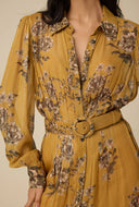 KAVYA MAXI DRESS WITH BUCKLE BELT