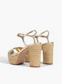 KEEFA RAFIA PLATFORM SANDAL