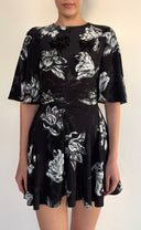 RUCHED WAIST MINI DRESS
