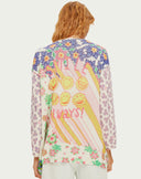 MYKONOS PRINTED CARDIGAN - MARKERS