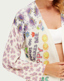 MYKONOS PRINTED CARDIGAN - MARKERS