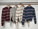 Striped Jacquard Cardigan