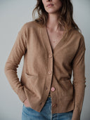 The Wrap CARDIGAN, Camel Cashmere Blend