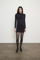 Silk Rib Twist Skirt