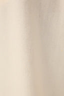 Beige Shell Embroidered Buckle Linen Wide-leg Pants