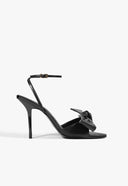 ELODIE BUCKLE BOW LEATHER SANDAL