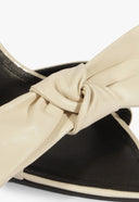 ELODIE BOW LEATHER SANDAL
