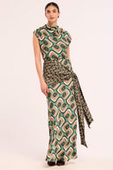 MANA SKIRT in Emerald Tile Mix