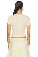 SUPIMA BABY RIB CROPPED TEE