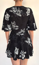 RUCHED WAIST MINI DRESS