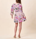 TRUDY MINI DRESS - SILVA PRINT