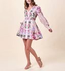 TRUDY MINI DRESS - SILVA PRINT