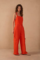 Red Pitanga Utility Pants