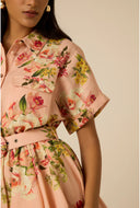 AYLA MINI DRESS WITH BUCKLE BELT