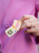 HAND PAINTED MAHJONG CLAW CLIP