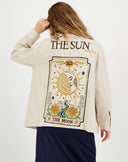 BRIANN SUN CARD DENIM JACKET
