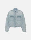 CAMPER CROP SHIRT - BLEACH DISTRESS