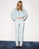 CAMPER CROP SHIRT - BLEACH DISTRESS