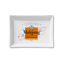 CERAMIC TRINKET TRAY - MAHJONG ORANGE LABEL