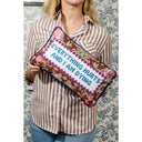 Everything Hurts Needlepoint Pillow
