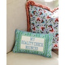 Reality Check Needlepoint Pillow