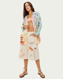 MYKONOS PRINTED CARDIGAN - RUNIC WHISPER